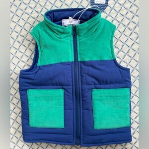 Classic Prep Childrenswear blue and green vest size 2-3T